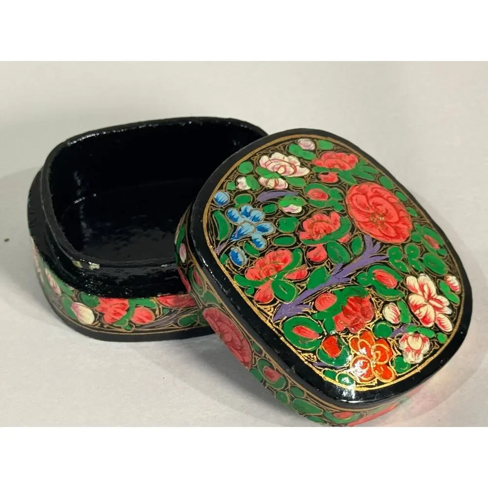 Kashmiri Papier-Mache Trinket Box Vibrant